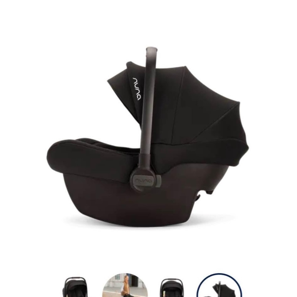 Nuna car seat/with base and stroller Teal and Black - Picture 7 of 8